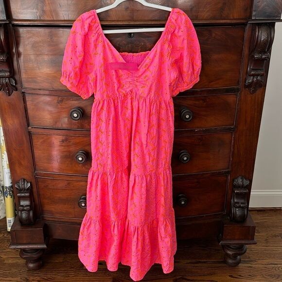Lilly Pulitzer Kina Babydoll Eyelet Midi Dress - Picture 5 of 9